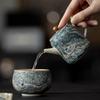 Fangyan Vintage Hand-Painted Blue and White Ceramic Teapot