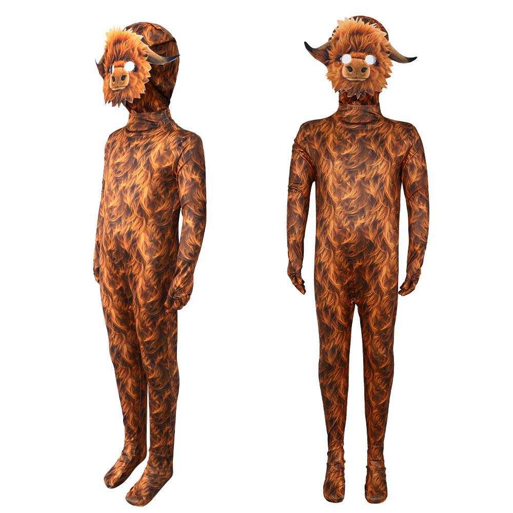 Zealand Scottish New Cow Cosplay  Bodysuit Stage Performance Halloween Outfit