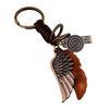 Vintage Key Ring Wing Butterfly Leaf Pendant Men Keychain Xmas Gift