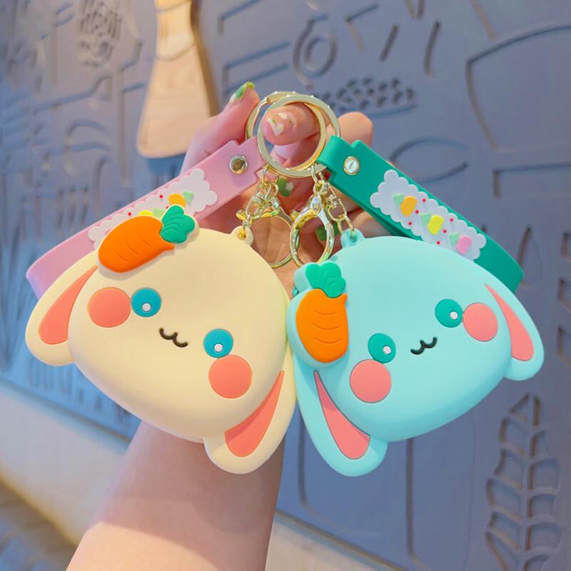

Cute Rabbit Silicone Kids Coin Purse & Keychain (2-Pack)