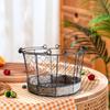 Eggs Wire Storage Basket Fruit Stand Metal Iron Wire Woven Basket with Handle for Dining Table Farmhouse Kitchen Bathroom Fruits