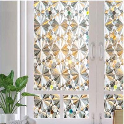 Diamond Effect Static Plastic Packaging Film Glue-Free Window Stickers Manufacturer Trade Glue-Free Glass