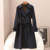 Spring 2026 New Arrival: Women's Cashmere Wool Blend Trench Coat with Belt