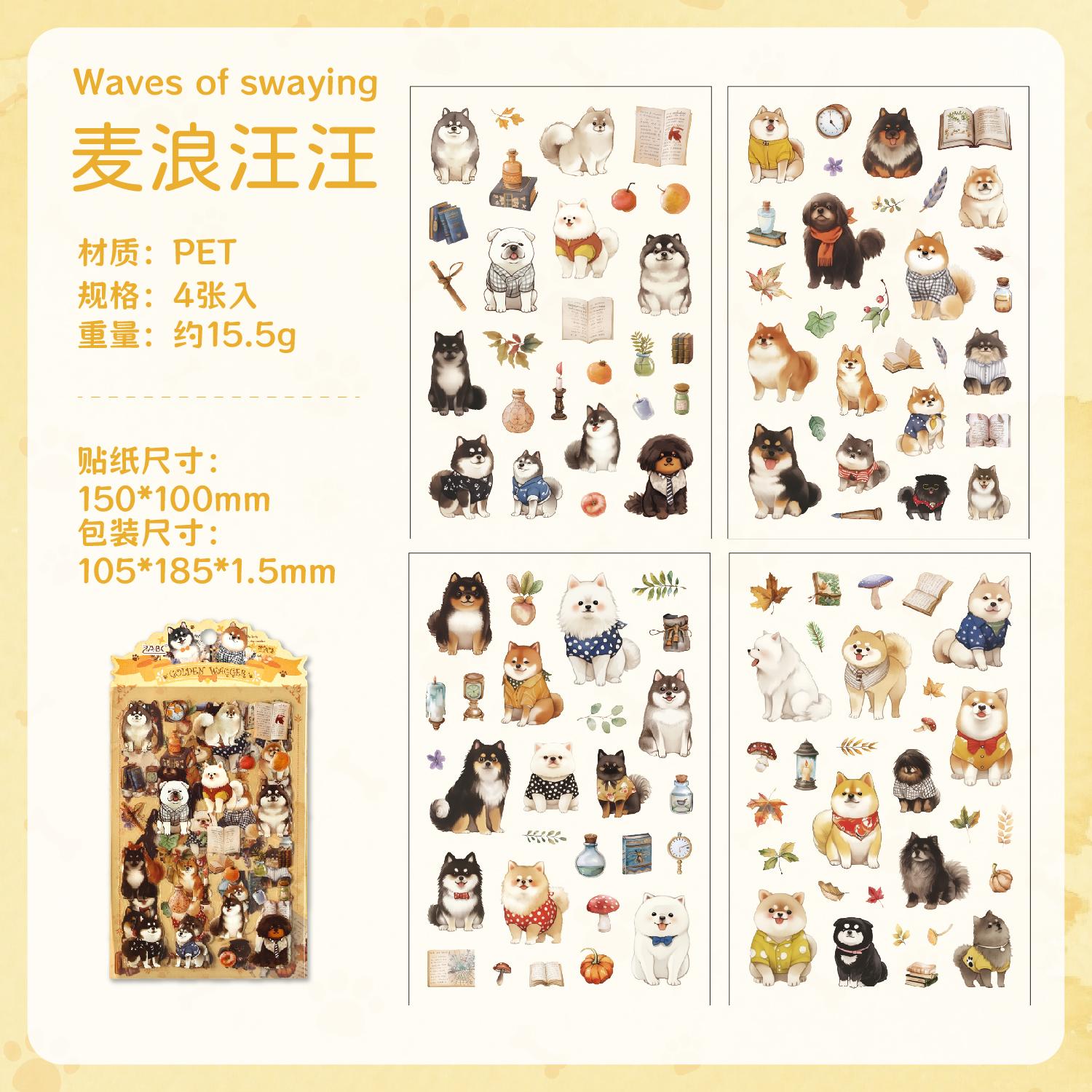 

Kawaii Plush Story 4 Sheets Sticky Notes Pack Cute Stationery Stickers for Planner Diary Scrapbook Decorative Aesthetic Stickers