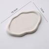 Jewelry Plate Ceramic Glossy Appearance Simple Modern Stylish Storage Tray For Home Gift White Oval