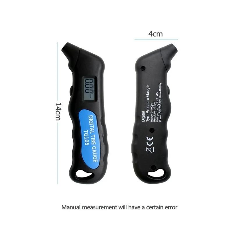 Digital LCD Car Tire Pressure Gauge Meter for Truck Motorcycle Bike with Stylish Design