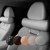 Luxury Car Seat Neck Pillow Headrest Leather Memory Chair Cervical Pillow Breathable Office Headrest Foam Protector Cylindr T3K2