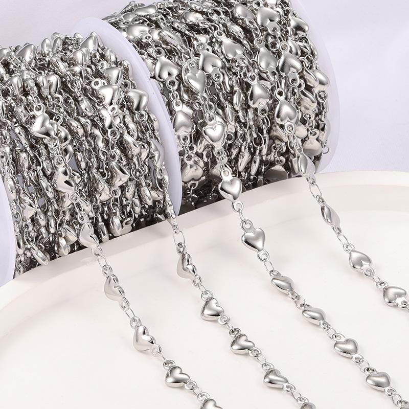Multi-style Stainless Steel Waterproof Non Tarnish Jewelry Chains for DIY Necklace Bracelet Making Fashion Accessories Roll