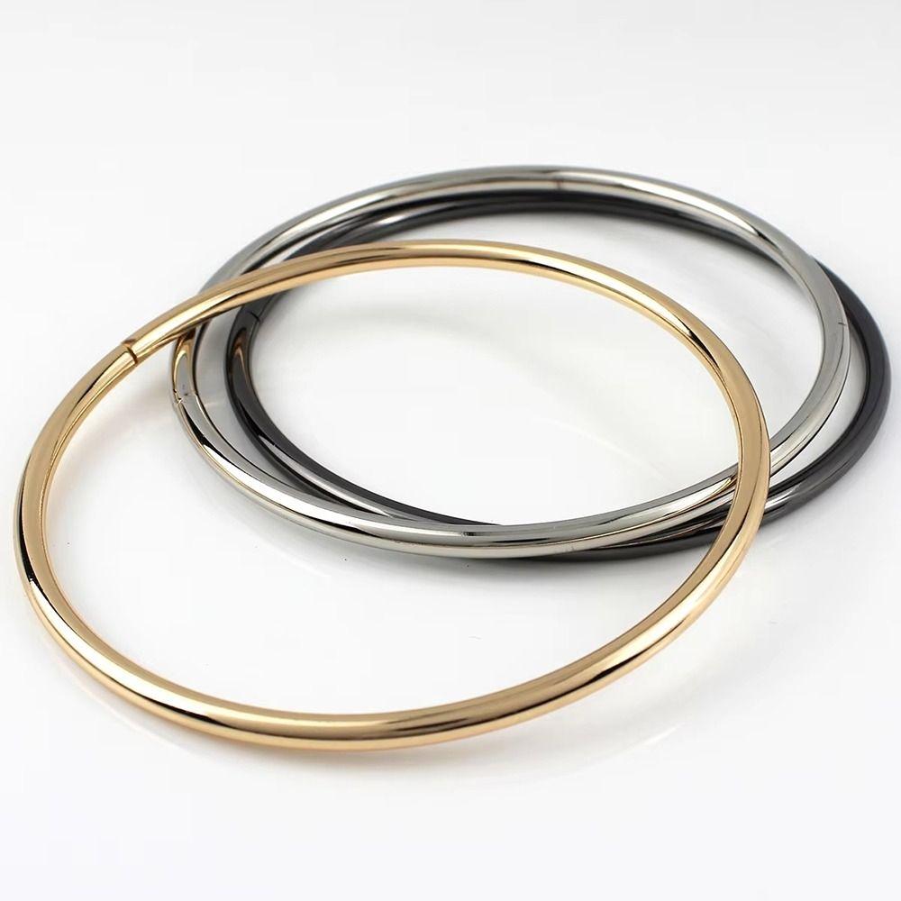 2Pcs Handbag Luggage O-ring Bag Handle Purse Sewing Frame DIY Fashion Metal Strap 110mm Bag Hardware Accessories