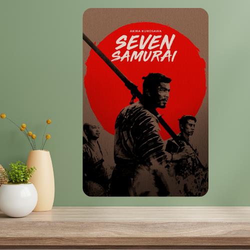 Seven Samurai Classic Movie Metal Poster Sign 20x30cm(7.8x11.8inch)