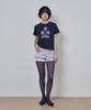 Lujeoseukeulleob Teeth Of Happiness Clover Logo Short Sleeve T-Shirt Navy