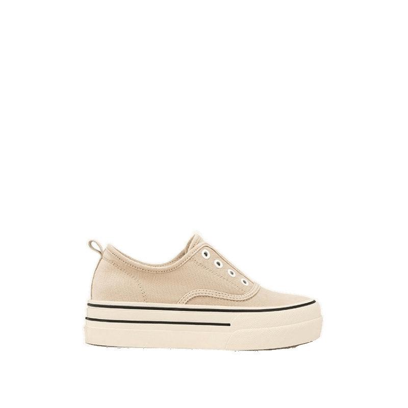 Inner height increase low-top canvas board shoes women's new versatile shoes thick baseplate shoes