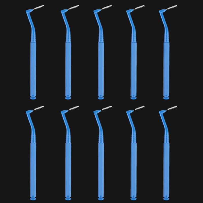 

10Pcs/Pack Interdental Brush Used Ideal For Orthodontic Cleaning Of Tooth Gaps Oral Hygiene Micro Brush Mini Brush Including Dust Cover