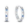 HOT SALE 2025 Sparkling Zircon Star Moon Sun Hoop Earrings 925 Silver Circle Round Earrings for Women Wedding Engagement Jewelry