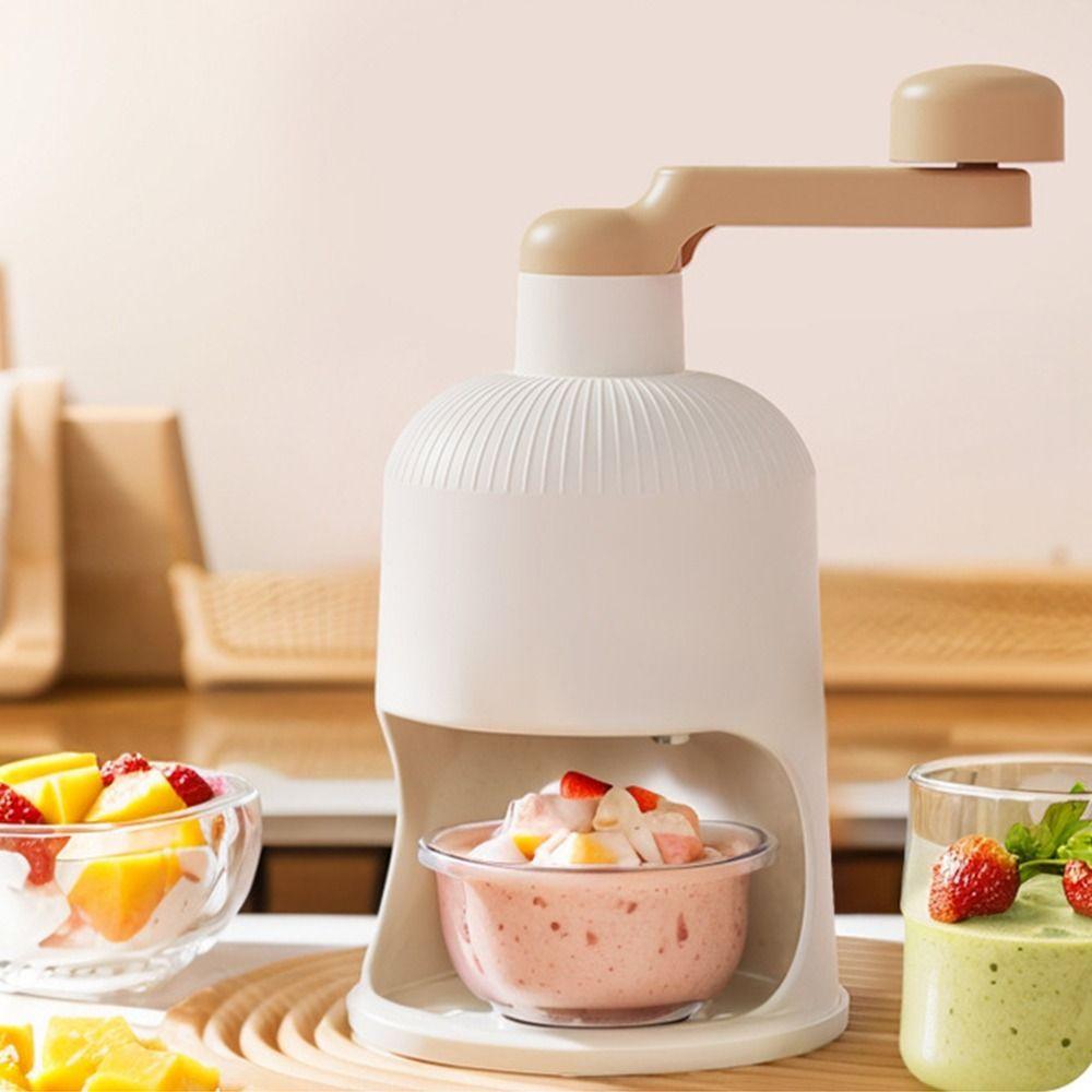 Manual Mini Manual Ice Shaver Hand Crank Manual Ice Shaving Machine Ice Cream Tools