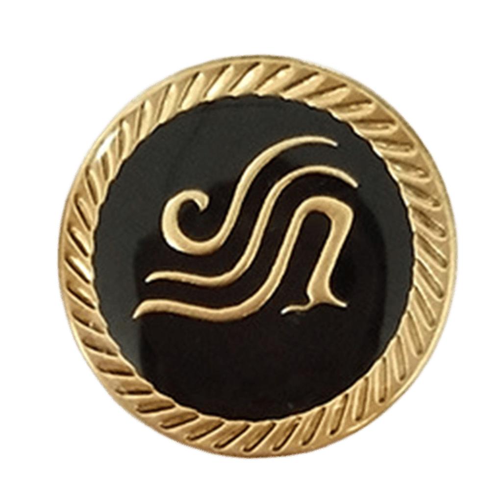 Airport Uniform Buttons Rustproof Metal Buttons Fasteners Airline Crew Buttons for Airline and Ground Crew