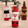 Knitted Wool Wine Bottle Cover for Christmas Decoration In Restaurants and Hotels