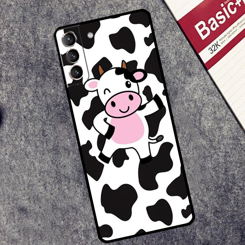 Cut Cow Case For Samsung Galaxy S26 S25 Ultra S20 S21 S22 S23 S24 Ultra S10 Plus S25 FE Cover Coque