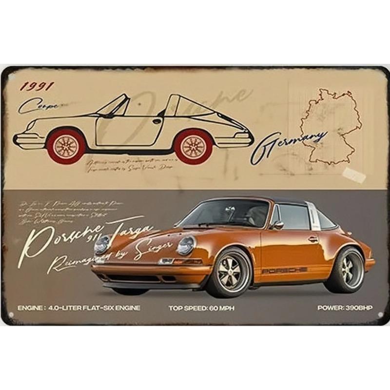 Garage Bar Metal Sign Vintage Wall Decor 20x30cm