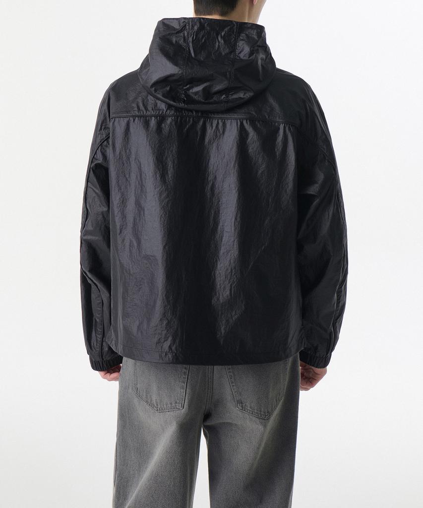 Musinsa Standard Glossy Crease Windbreaker Jacket [Black]