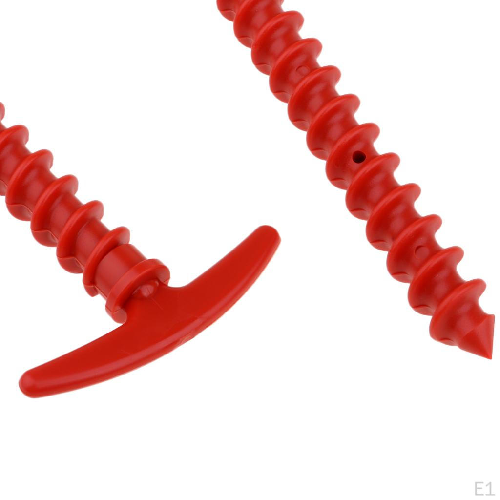 5 Pcs Nylon PlasticTent Stakes Pegs Heavy Duty for Camping