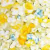 50cm*140cm Žltá kvetinová viskózová látka Mäkký viskózový materiál Na šaty, košeľu