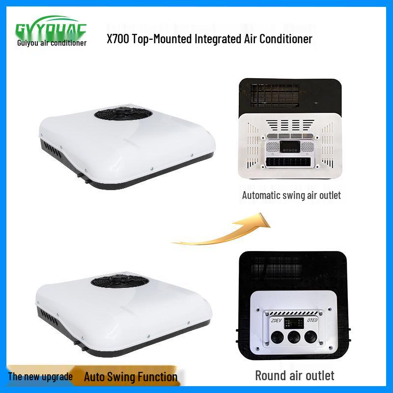 12V Vehicle-Mounted Parking Air Conditioner: High-Intelligence Variable Frequency Cooling & Heating System for RVs, Trucks, and Lorries