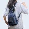 Zaino Borsa a Tracolla da Donna Borsa da Petto Multiuso Zaino in Denim All-match
