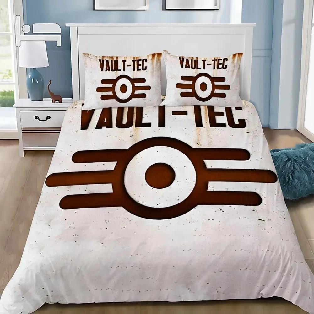 Hot Exquisite Anime GameF-Fallouts Duvet Cover Pillowcase Bedding Set Youth Kids Girl Boys Birthday Bedroom Decoration Full Size