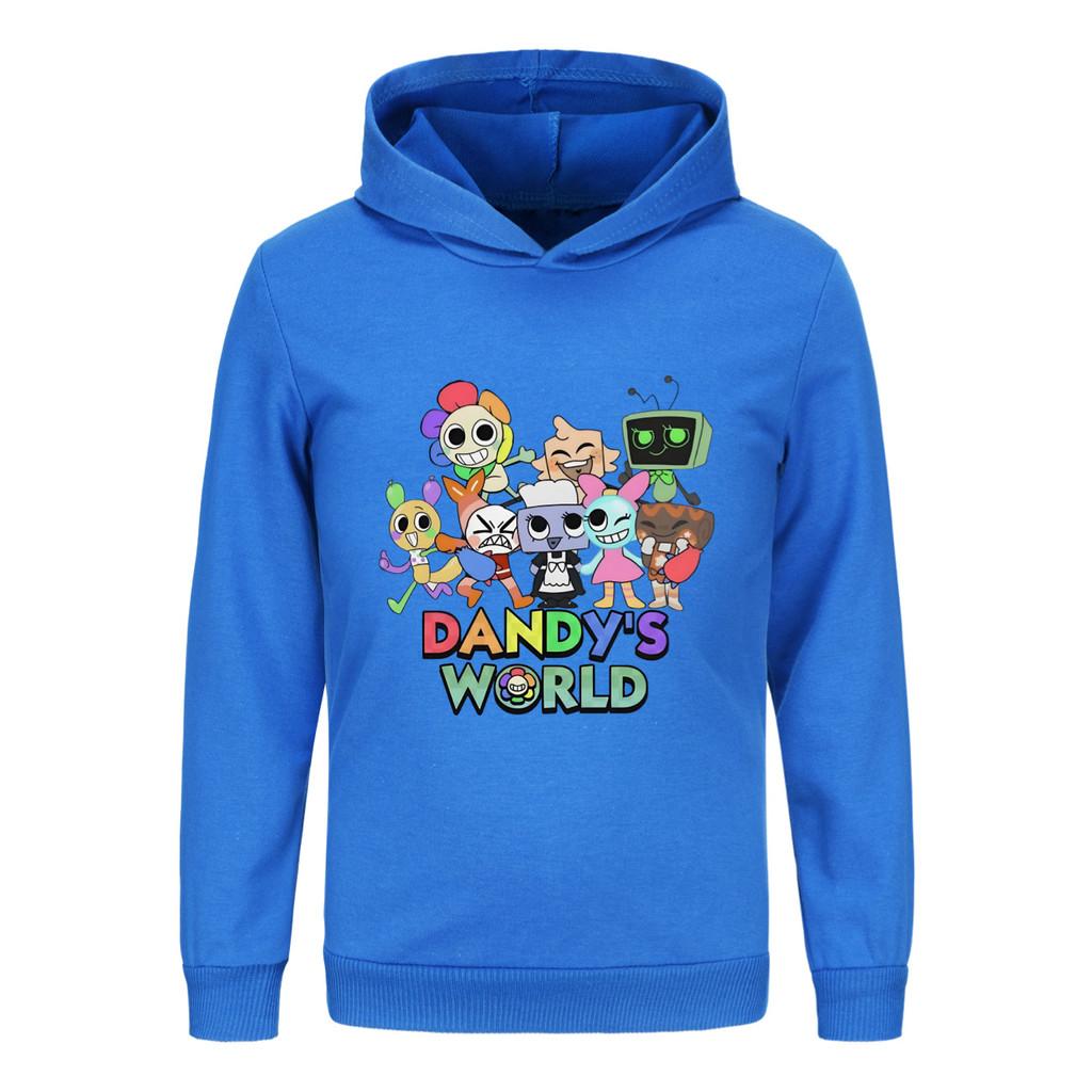 5407 Multi-color Kids Boys Girls Dandy World Printed Hoodies Trousers Clothes Set