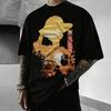 One Piece Anime Luffy Gear5 Aufdruck T-Shirt Unisex Unisex Baumwolle Kurzarm Sommer Y2k Grafik-T-Shirt Lässige Streetwear Übergroße Oberteile