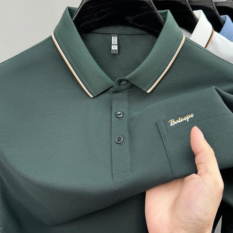 Nuova Polo da Taschino Originale per Outfit Estivo da Papà Maglietta a Maniche Corte da Uomo Casual con Colletto Business a Mezza Manica Uomo