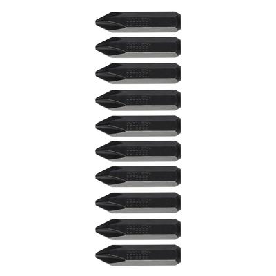 VESSEL Impact Driver Hand X G C51 ZP Bits, Tools, +2 36mm, 10-Piece Set, Hardness (Standard Hardness),
