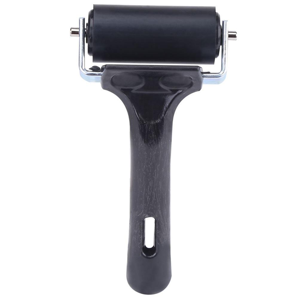 Black Rubber Brayer Roller Elastic Printmaking Rolling Tool  Handcraft Stamping 6cm Roller Brush