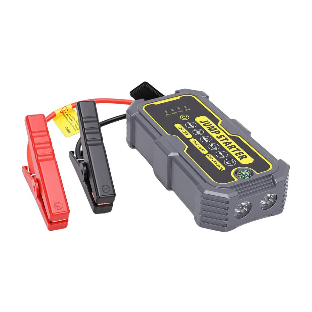 Jump Starter Waterproofing Car Emergency Starting Power Supply for 16V Cars SUVs Small Trucks Main Unit+Straight