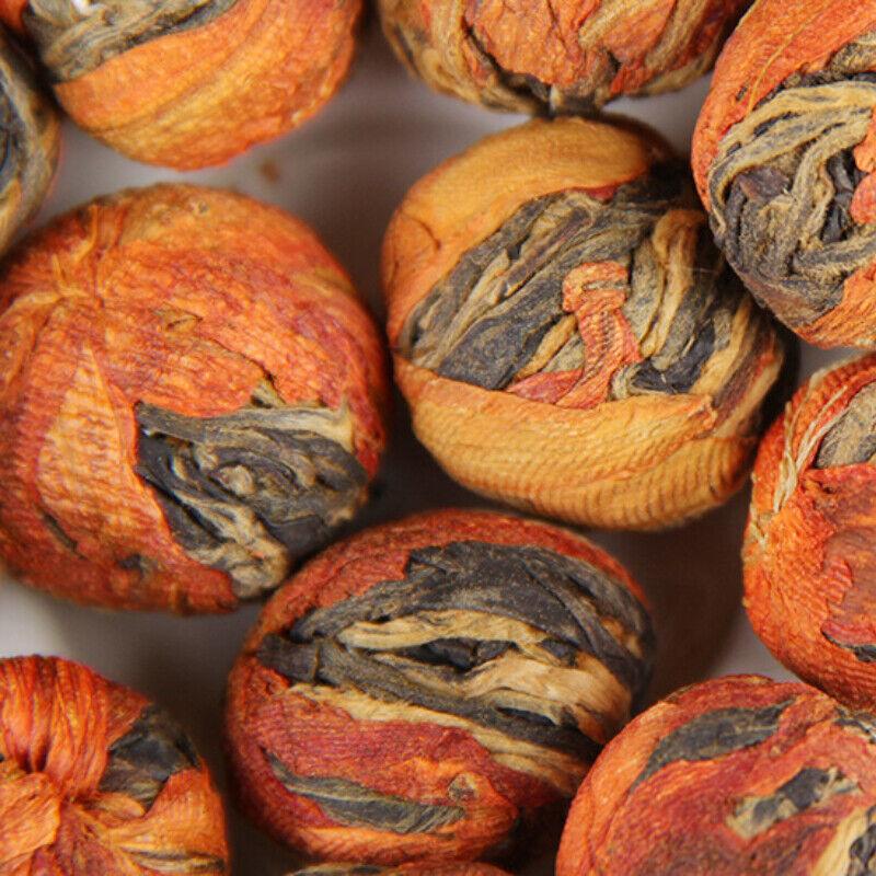 500g Yunnan Dian Hong Çay Zambak Dragon Ball Siyah Çay Çin Premium Kung Fu Çayı