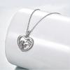 Girl And Horse Necklace For Girls Sterling Silver Horse Jewellery Horse Gifts For Women 18"