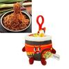 Cute Realistic Turkey Instant Noodle Plush Keychain Adorable Food Charm Accessory