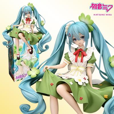 15cm Anime Figure Hatsune Miku Noodle Stopper Lucky Grass Fairy Action Figure PVC Collection Model Ornament Toys Gifts