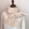 Women's Autumn Winter Korean Style Versatile Couple Student Knitted Scarf Men's Winter Warm Solid Color Twist Popular Neck Warmer