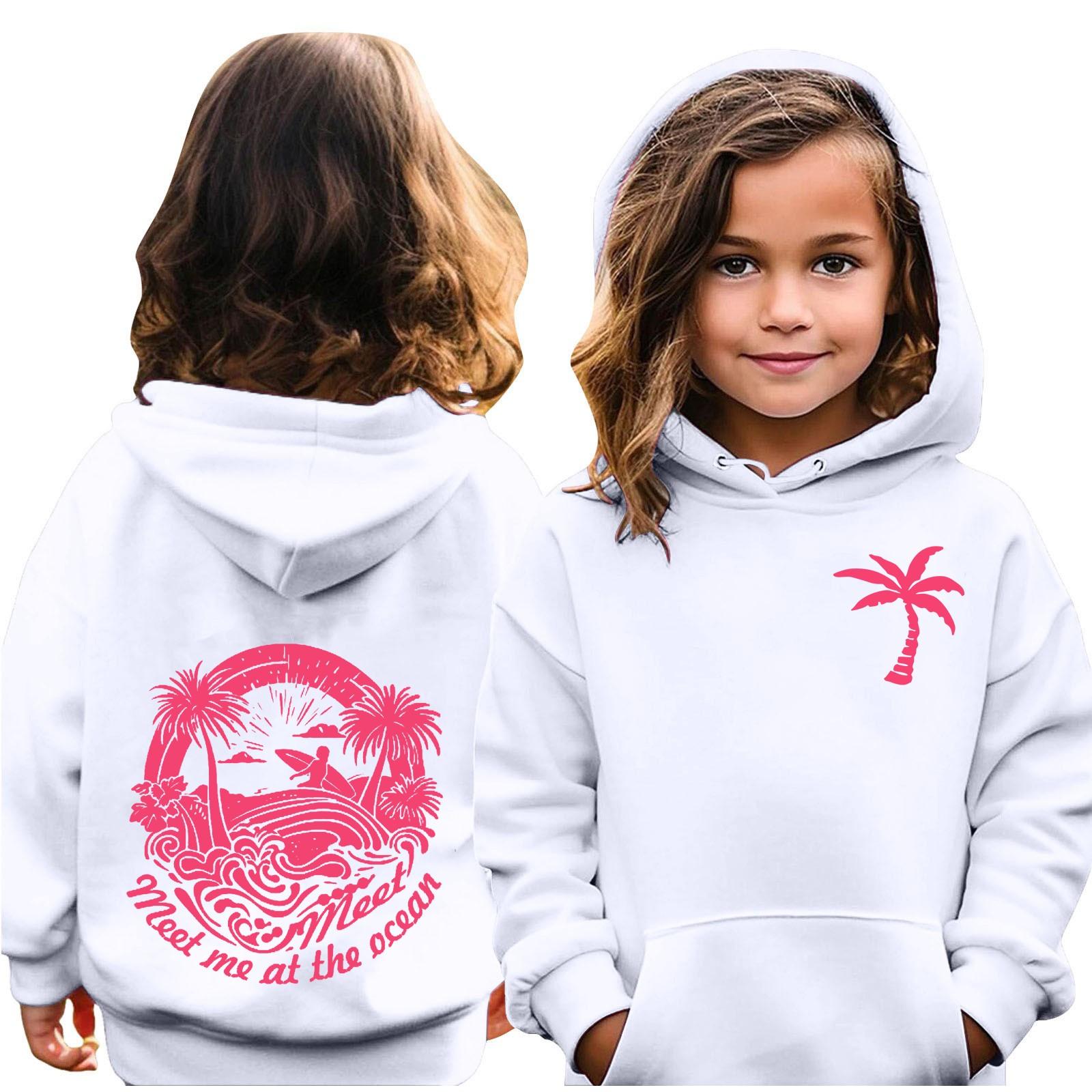 

Women s Hooded Gradient Printed Long Sleeved Sweatshirt Loose Women s Sweatshirt Sweatshirt 150 білий