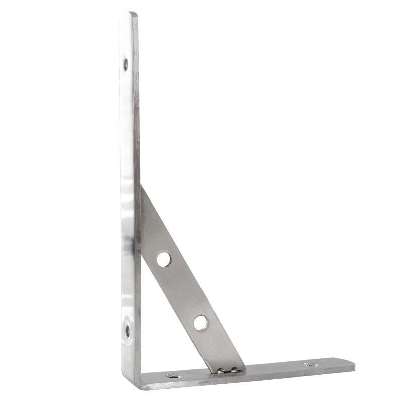 Heavy-Duty Stainless Steel Wall Shelf Bracket (2-Pack)