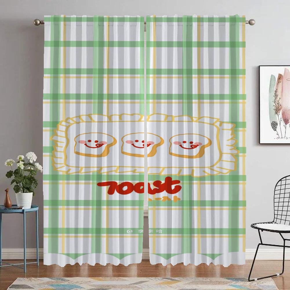 Friends Tv Show Window Curtain for Room 2 Panel Partition Shades Kitchen Curtains Halloween Decoration Home Interior Curtains