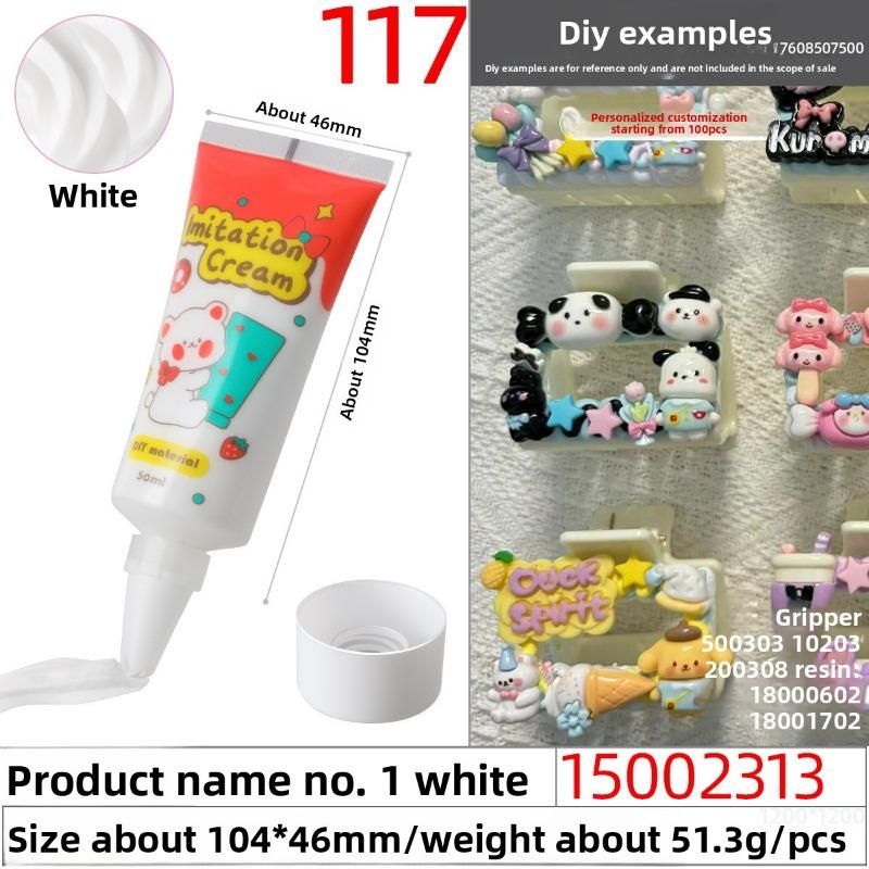 50g Eco-friendly and Easy-to-squeeze Simulated Cream Glue, Handcrafted Cream Glue Oil Glue