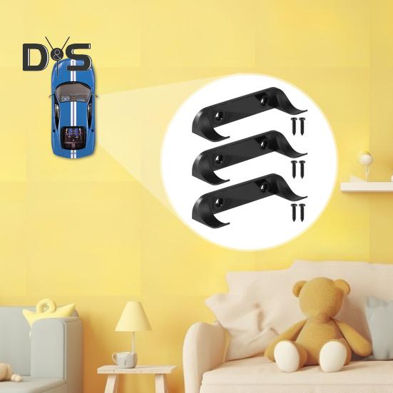 Nástěnný hák na displej do auta Vertikální vitrína pro sběratelská auta Nástěnný hák se šrouby pro Lego Speed ​​Champion Series