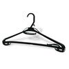 Oritani Commercial Large Hangers, 50cm, Kawalunga, Plastic, Black, Wide, Oversized Silhouette, XXL, Formal Wear, Made in Japan, Slim Fit (Pack of 10)