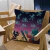 Anime Night in the Woods Personalized Pillow Cover Kids Bedroom Wild Party Decor Pillowcase kid Birthday shower Gift