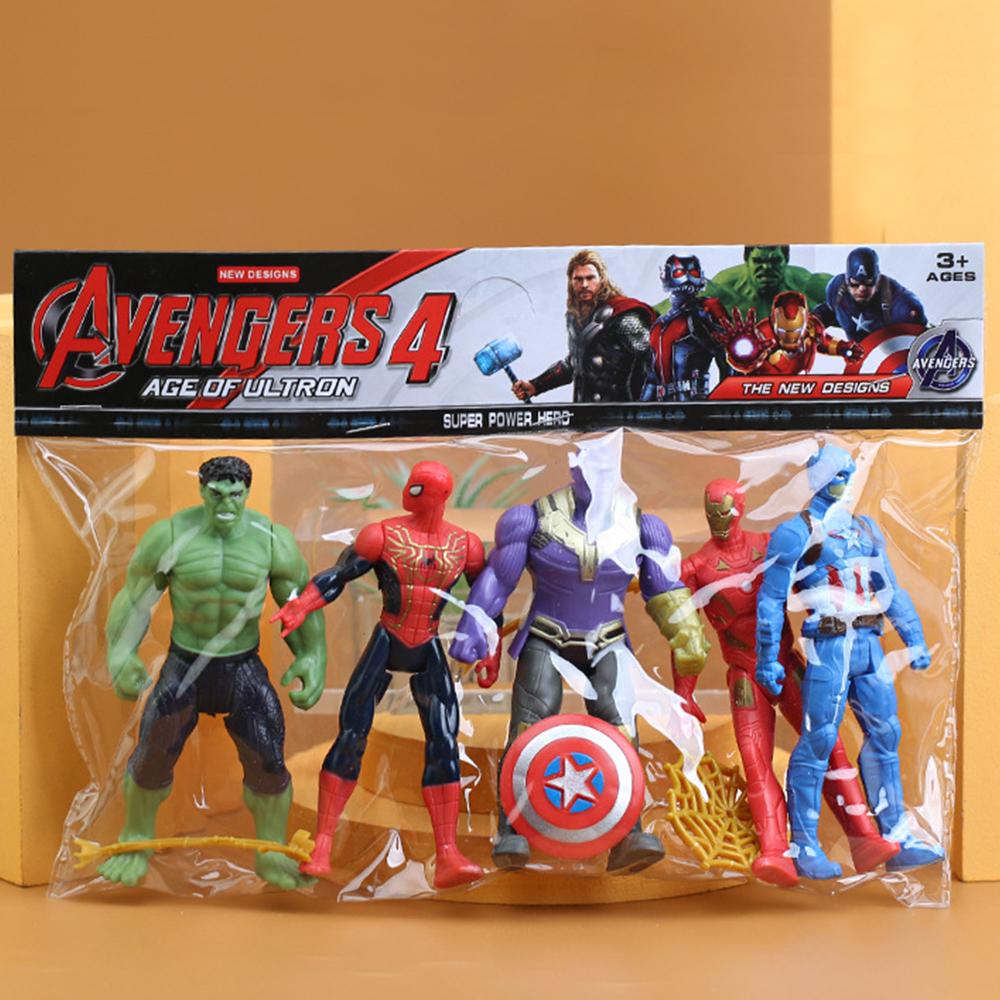 5pcs Marvel Avengers Action Figure Toys for Boys and Girls Ages 4 and Up