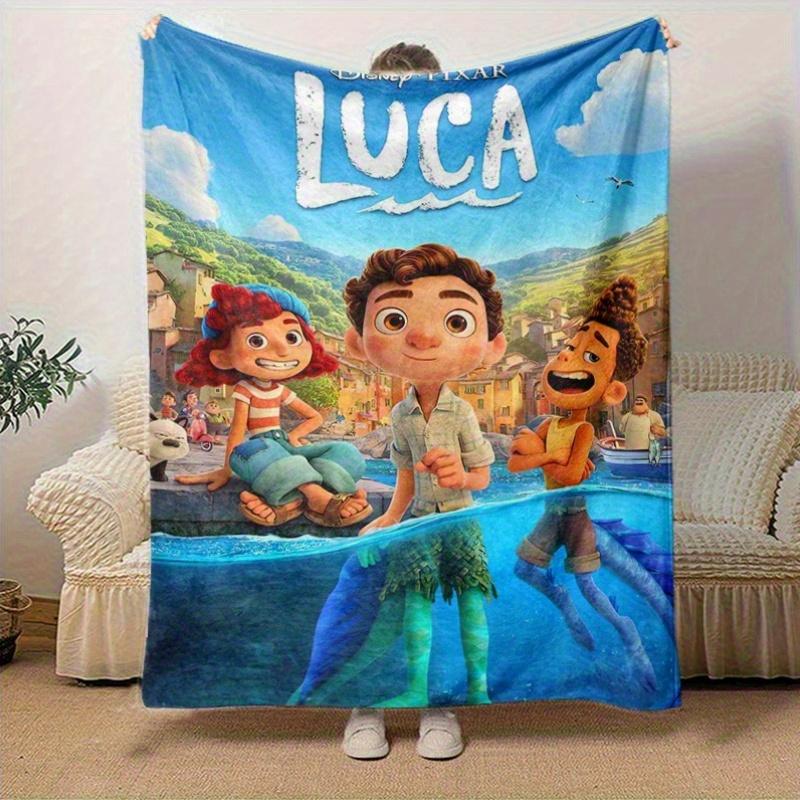 1pc, Disney Pixar Luca Home Decor Blanket Perfect for Couch, Bed, Travel, Camping, Car