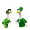 St. Patrick's Day Clover Porch Goose Clothing Set for Party Courtyard